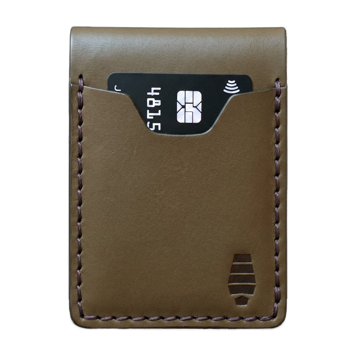 McKay Provisions Ranger green leather police badge wallet with front card pocket