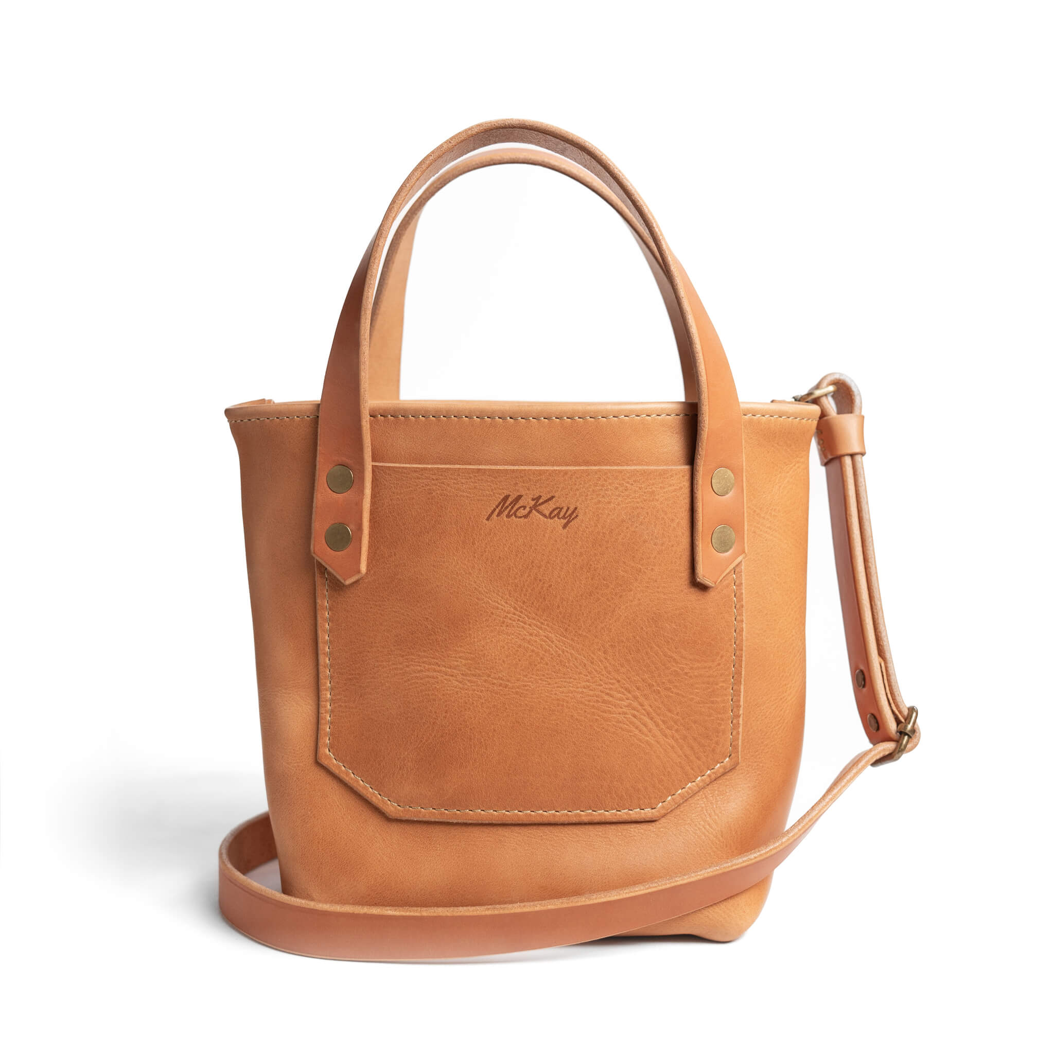 Catalina Mini Crossbody Tote – Horween® Full-Grain Leather Mini