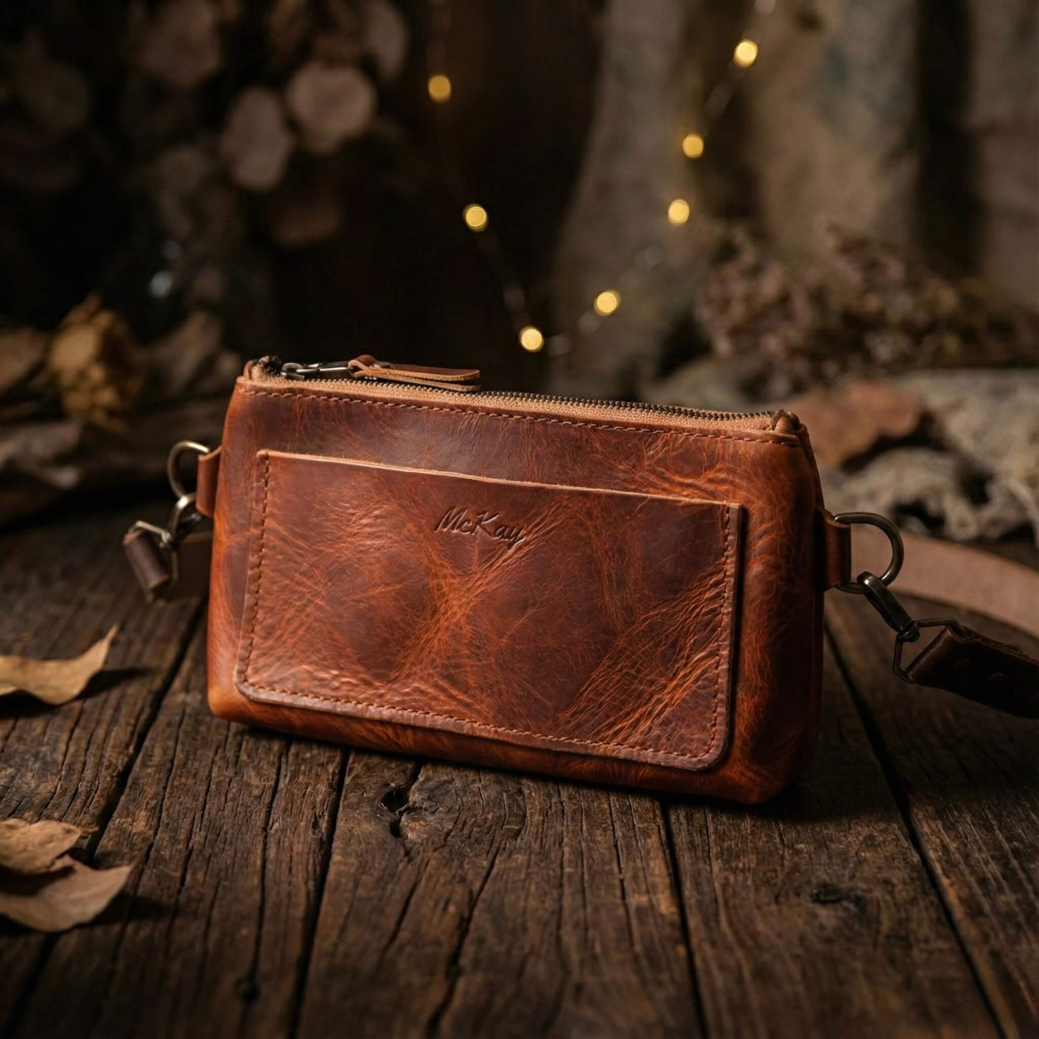 Avalon Leather Crossbody Belt Bag | Handmade Horween Leather
